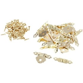 Resim Trendooze Homyl 12 Adet Ahşap Toka Üçgen Çiçekli Sarı Kutu 29x19mm Takı Elbisesi İçin 