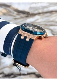 Resim Ferrucci Zmfer077 Mavi Erkek Kol Saati + Bileklik 