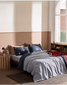 Resim Madame Coco Ruben King Size %100 Pamuk Ranforce Baskılı Nevresim Takımı - Mavi 8684427295465 Mavi 