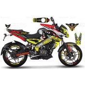 Resim Bajaj Pulsar 200 Ns Rossi Sticker Set Sarı 