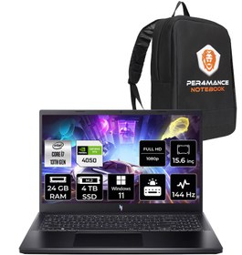 Resim Acer Nitro V 15 i7 13620H 24GB 4TB SSD RTX4050\u002F6GB 144Hz FHD 15.6\ W11H Gaming Laptop & PER4 ÇANTA 