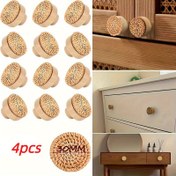 Resim 4, Rattan Yuvarlak Ahşap Saplar, Basit Dolap Çekmeceleri 