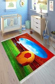 Resim Westa Kaymaz Tabanlı Yıkanabilir Antibakteriyel Dijital Baskı Çocuk Halısı, CK-10021A-WST-80X400 