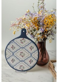Resim Keramika Floral Waves Peynir Sunum Tabağı 26 Cm 22668 Çok Renkli 