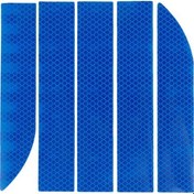 Resim Mavi Elens Mağazası Araba Reflektör Etiketi 3x90 Cm Gövde Dış Bagaj Çıkartması Otomatik Yansıtıcı Bant 