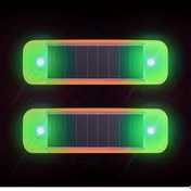 Resim Willowhaven Geilivity Güneş Enerjili Kırmızı Yeşil Led Acil Durum Işıkları Araç Güvenliği 