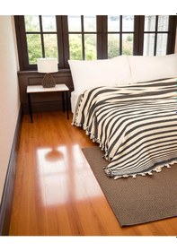Resim Doğal Pamuk , Yumuşak , Çok Amaçlı Örtü , Koltuk Örtüsü , Battal Boy Pike 240 X 260 Cm - 3 - Zebra Çok Renkli 