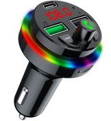Resim Concord Sprange STF1 Rgb Işıklı PD 25W + QC 3.1A Şarj Bluetooth 5.1V Fm Transmitter 