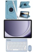 Resim Samsung Galaxy Tab A9 4gb 64gb 8.7'' TABLET+MAVİ KILIF+KALEM+MAVİ KLAVYE 
