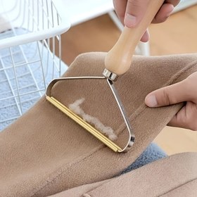Resim El Yapımı Yün Kaban Tüy Toplama Cihazı - Elektriksiz, Plastik Saplı Tüy Kesici 