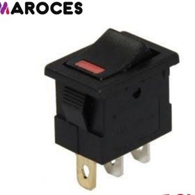 Resim Ic-118A Mini Işıklı 12V Ledli Anahtar 5 Adet 