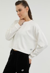 Resim W-SD603 LIVA SWEATSHIRT 2 Ekru Kadın Sweatshirt 