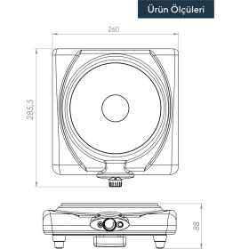 Resim Kumtel Siyah Elektrikli Setüstü Hotplate Ocak LX-7011 1500 Watt Metal Malzeme ile Güçlü Performans 