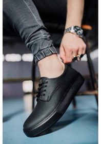 Resim Knack Günlük Ayakkabı 077 Siyah (Siyah Taban) 