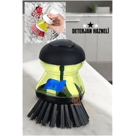 Resim Elvora BX Bulaşık Fırçası Deterjan Hazneli 