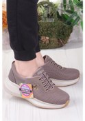 Resim Fort King Anna Rahat Hafif Memory Foam Taban Sneaker Kadın Ayakkabı Vizon 
