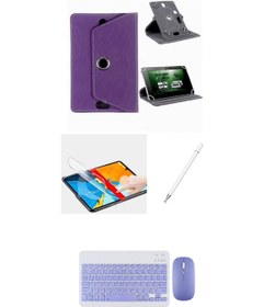 Resim Apple Uyumlu iPad 10.2 7.nesil 4in1 Set Klavye Mouse Kılıf Kalem Ekran Koruyucu 