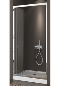 Resim Durul Duşakabin Katlanır Kapı Parlak Profil Buzlu Cam Buzlu 