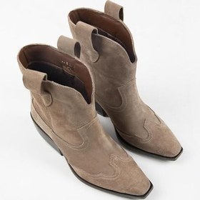 Resim Manijero Ellinor Kadın Hakiki Deri Western Vizon Bot 