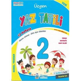 Resim Üçgen Yayıncılık Üçgen 2.sınıftan 3.sınıflara Geçenler Için Yaz Tatil Seti (Tatil+Problem Kitabı) 