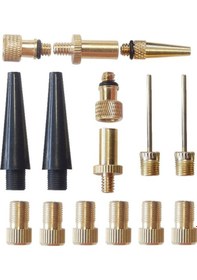 Resim 15'i 1 Arada Şişirme Adaptörü Fransız Ağzı / Abd Ağzı / İngiltere Ağzı Şişirme İğnesi Adaptörü 