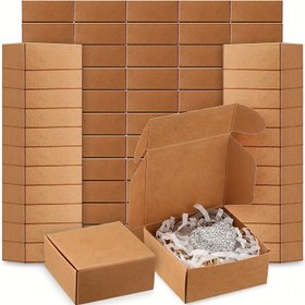 Resim 20/50 adet-Mini Kraft Kağıt Hediye Kutusu - Yüzük, Küpeler, Düğün ve Doğum Günü Hediyeleri, Tatiller ve Noel için Çok Amaçlı Takı Sarma - Bağımsız Kullanım, Güç Gerekmez, Takı Gösterimi ve Ambalaj Malzemeleri, Boncuk ve Takı Yapımı 