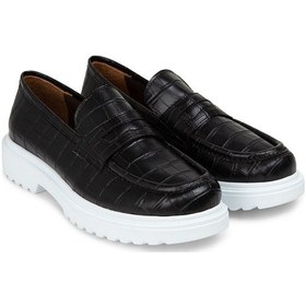 Resim Deery Siyah Kadın Loafer Ayakkabı - 01903zsyhp03 Siyah 