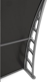 Resim SUNDURMAGROSS LUPIN Kapı Pencere Üstü Pratik Sundurma 105X240 - Siyah 