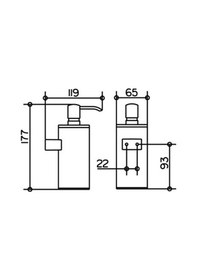 Resim Keuco Aks. Plan Sıvı Sabunluk 250 Ml. Krom - Keu.14953010100 