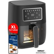 Resim Goldmaster Versay 1700W Xl Dokunmatik 8 Ön Ayarlı Cam Kapaklı Hazne Aydınlatmalı Airfryer Sıcak Hava Fritözü 