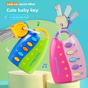 Resim Bebek Müzik Oyuncağı - Kilitli Anahtarlar & Ses Efektleri, Beceriler Geliştirme ve Duyusal Etkinlik için İnteraktif Örgücakça Ikili Set (Pembe/Mavi) – Do 