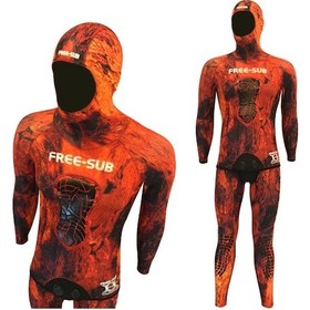 Resim Free-Sub 3Mm Olimpos Red Yamamoto Avcı Serbest Dalış Elbisesi (493522581) Kırmızı 