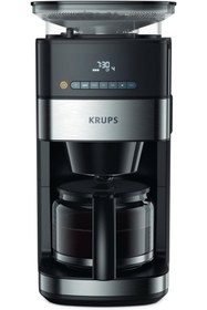 Resim Krups KM8328 Grind Aroma Filtre Kahve Makinesi, 1.25L, 180g Öğütücü, 15 Fincan Kapasite, 3 Öğütme Seviyesi 