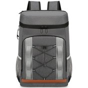 Resim Teltree Outdoor Piknik İçin Isı Yalıtımlı Çift Katlı Alüminyum Folyo Sıcak Soğuk Saklama Sırt Çantası Koyu Gri - 20 Adetten Logo Özel Tasarım Çok Renkli 