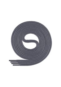 Resim 110 Cm 4 Mm Koyu Gri Yuvarlak 1 Çift Ayakkabı Bağcığı Gri 