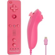 Resim Tialating Sol Sağ Kırmızı Set-2in1 Sol/sağ Kablosuz Denetleyici Nintendo Wii/wii U Video Oyunu Gamepad Motion Plus Cmos Sensörü Motor Kolu Aksesuarları (Yurt Dışından) 