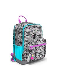Resim Coral High Gri Kedi Desenli Okul Sırt Çantası 23638 