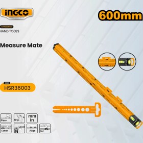 Resim Fixonic Ingco HSR36003 60CM Endüstriyel Alüminyum Su Terazili Cetvel 
