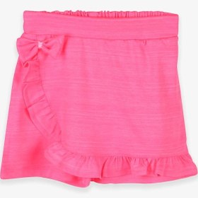 Resim Breeze Kız Çocuk Etek Şort Fırfırlı Kurdeleli 1.5-10 Yaş, Neon Pembe 