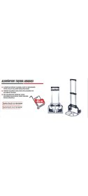 Resim Rodex Alüminyum Taşıma Arabası 45 kg 