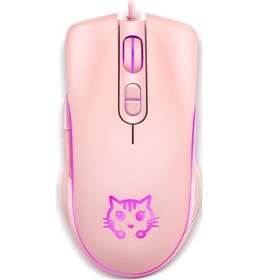 Resim Mufunye Hot Luna Kedi Partisi Oyun Faresi - Renkli, Ergonomik, Dayanıklı, Elektronik Sporlar İçin Mükemmel 
