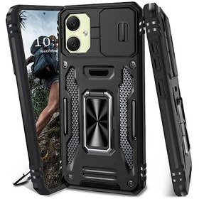 Resim Chenkestoreone Galaxy A05 S24fe S23 S22 A55 A54 A35 İçin Manyetalı 360 Döner Halkalı Şok Emici Kasa 