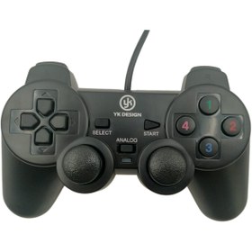 Resim Çift Titreşimli Usb Kablolu Oyun Kolu Pc Uyumlu Vibration Gamepad 