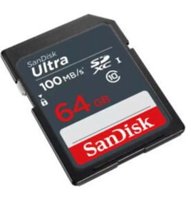 Resim Sandisk Ultra SDXC 64GB 100MB/s Hafıza Kartı UHS-I Sınıf 10 Yüksek Hız ve Dayanıklılık 
