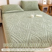 Resim Hibiskus çiçekleriyle birlikte 3 adet 3pcss Uygun Levha, 2 Yastık Kılıfı ile birlikte, 3pcsss, Sıcak ve Rahat, Yumuşak ve Cilt Dostu, Sonbahar ve Kış için Uygun, Güzel ve Moda Avrupa Tarzı Kesikli Çiçek Deseni, 360° Tam Kapsama, Ev Yatak Odası Misafir Odası Öğrenci Yurdu ve Diğer Durumlar için Uygun 