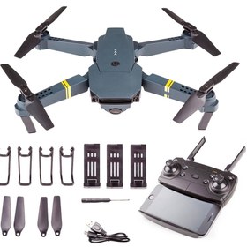 Resim Aden E58 4k Hd Kameralı Fly More Combo Drone Otomatik Kalkış Iniş Sabit Durma Özellikli 