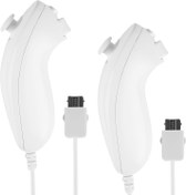 Resim GAOUTO 2'li paket Nunchuk Controller Wii için: Wii U Video Gamepad, Uzaktan Nunchuk Jostick Game Controller uyumlu, yedek Nunchuck Controller Wii ve Wii U konsolu ile mükemmel uyumludur 