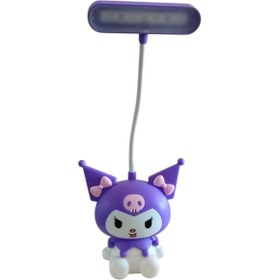 Resim FAMEMUS ACCESSORY Kuromi Figürlü LED Masa Lambası Hediyelik Eşya Doğum günü 