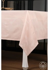 Resim Aslı Lüx Jakar Polycotton Kumaş Pudra Masa Örtüsü 160x320 Cm - 1053 Çok Renkli 