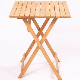 Resim 60x60cm Bistro Masa - Bahçe&balkon&teras&cafe Masası Ahşap 